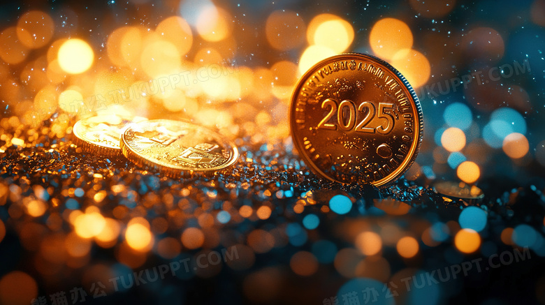 金币上的2025数字图片