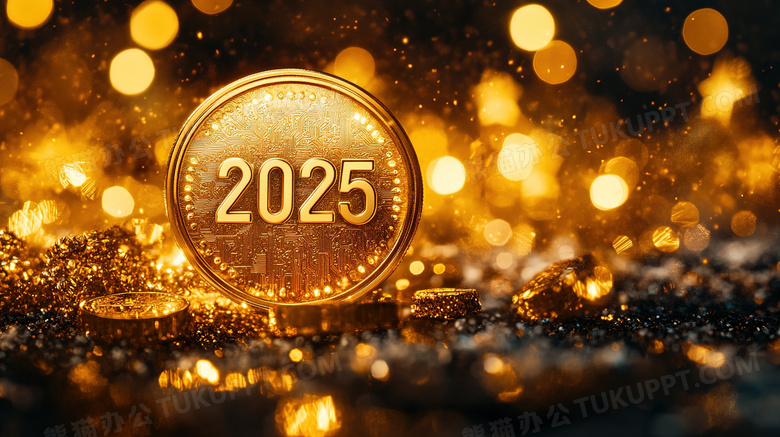 金币上的2025数字图片