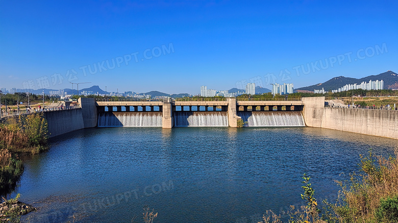 水闸水利大坝风景图片