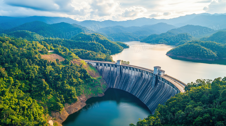 野外户外水库水利大坝建筑图片