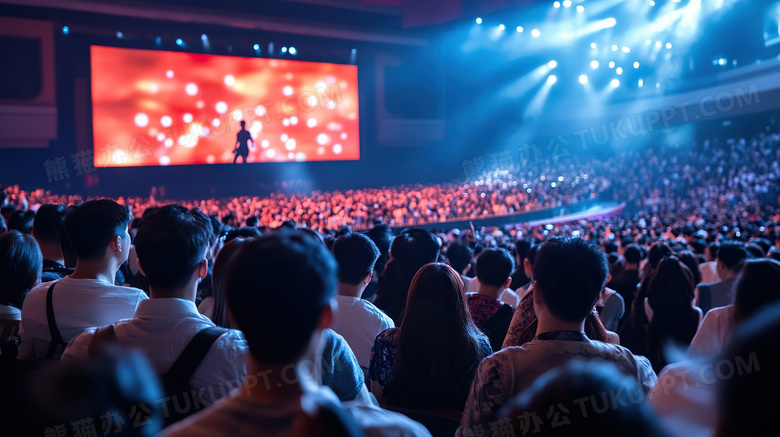 演唱会观众的背影图片