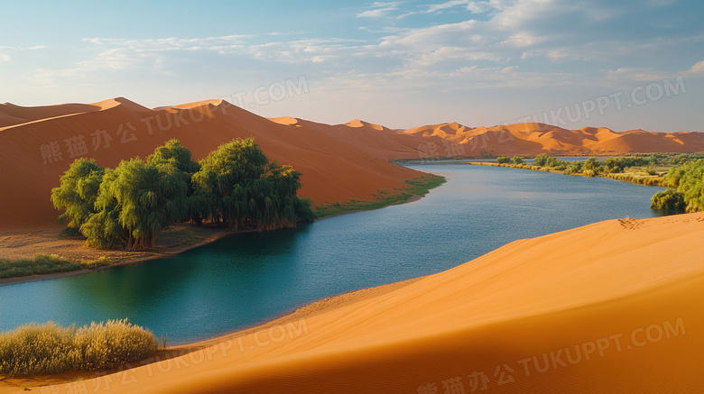 黄土高坡黄河河水风景图片