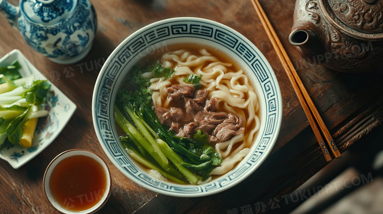 肉丝面美食面条餐饮图片