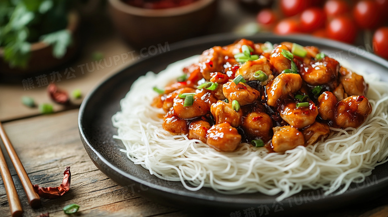 肉丝粉美食面条餐饮图片