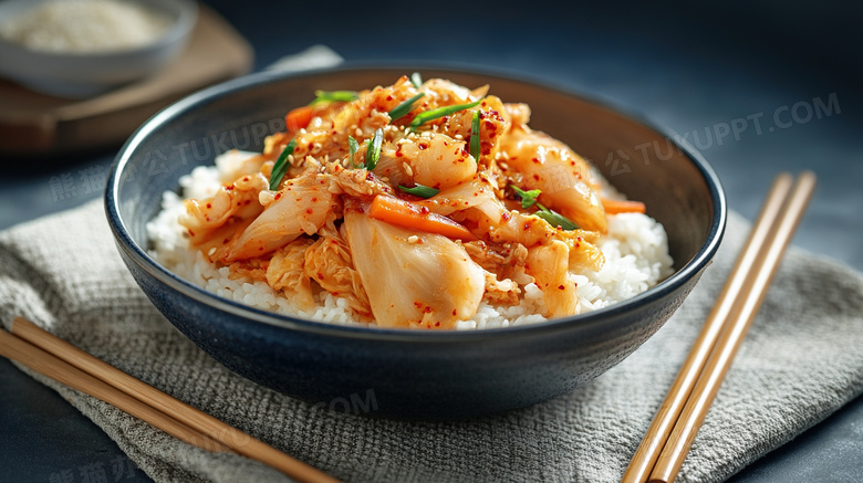 泡菜饭韩国美食料理图片