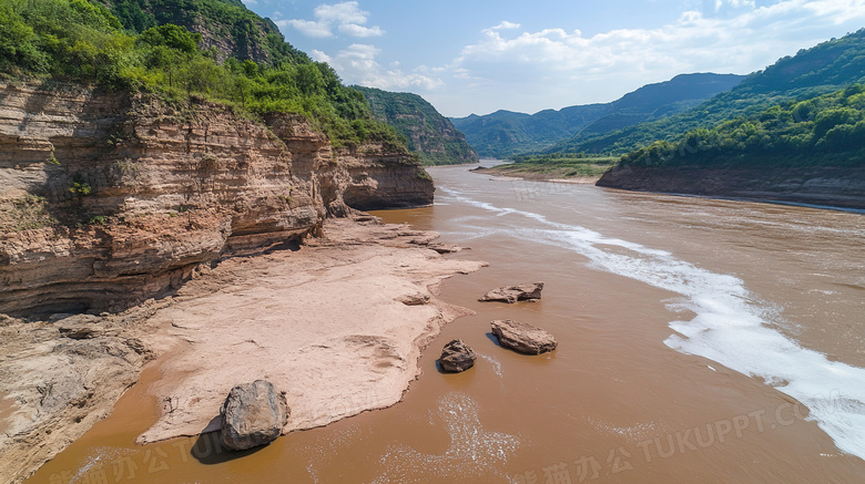 户外河流黄河河水世界长河图片