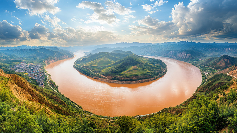 户外河流黄河河水世界长河图片