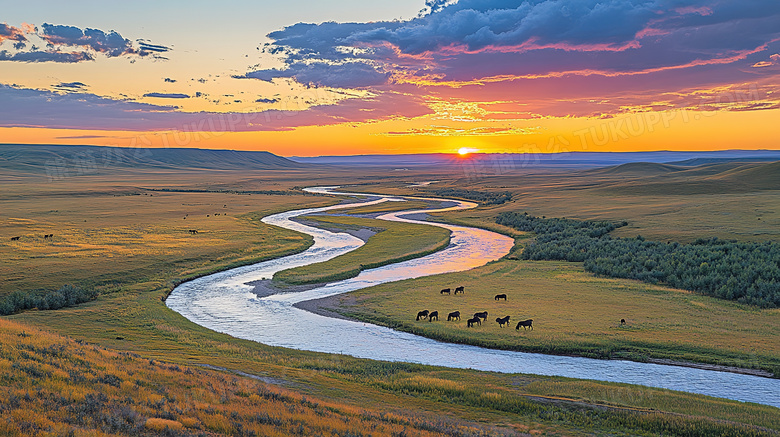 中国河流黄河母亲河河流河水图片