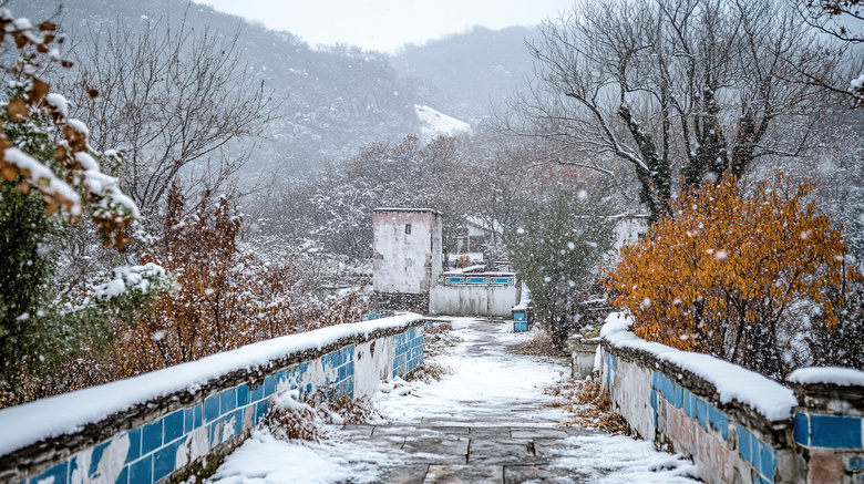 冬季冬天雪天户外雪景下雪天图片