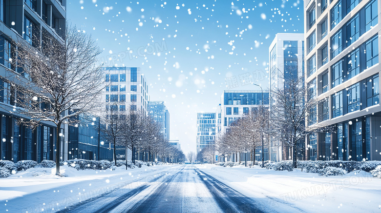 冬季冬天雪天户外雪景下雪天图片