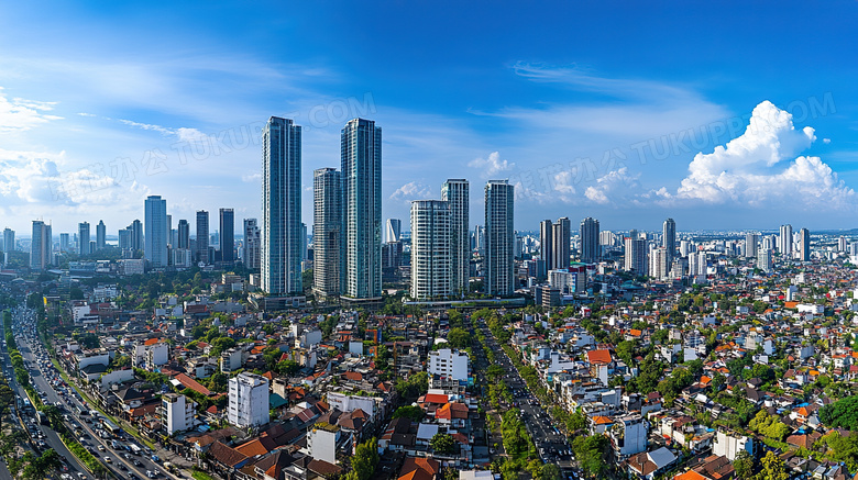 城市天际线场景图片