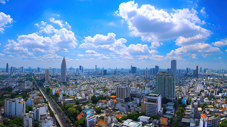 城市天际线场景图片