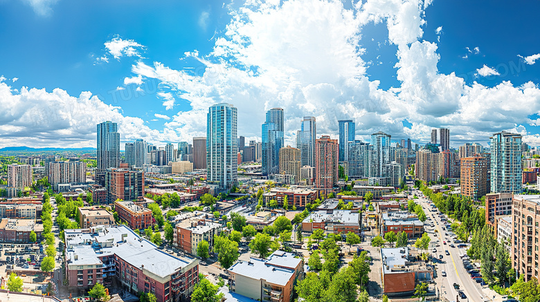 城市天际线场景图片