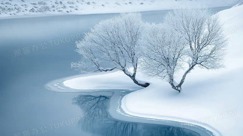 冬天雪景自然风景图片