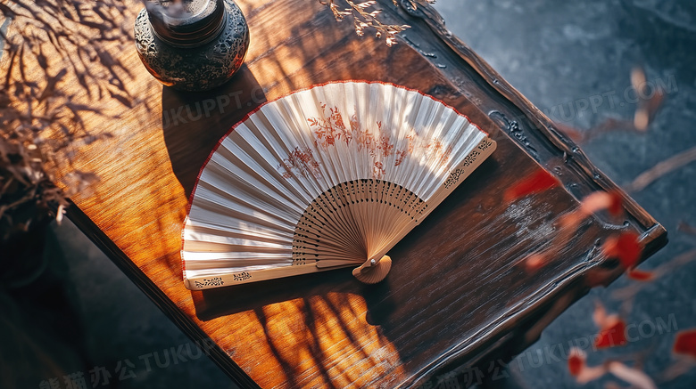 中国传统古典折扇图片