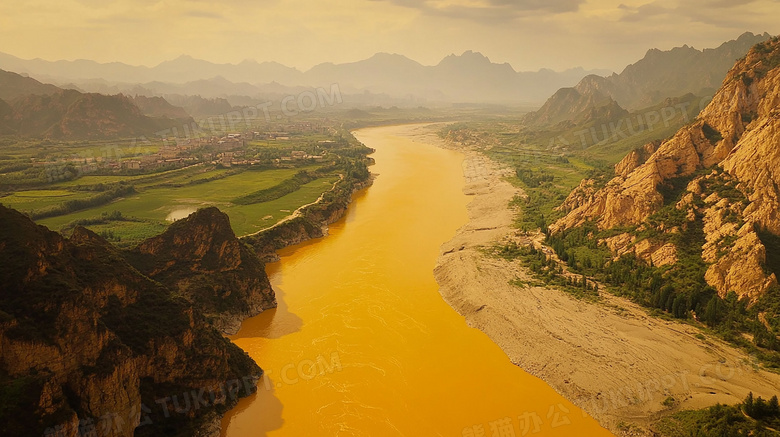 黄河母亲河河流图片