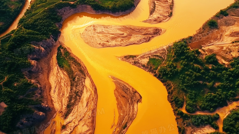 宽广的黄河母亲河大河图片