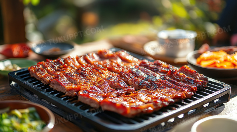 韩国美食韩式烤肉BBQ图片