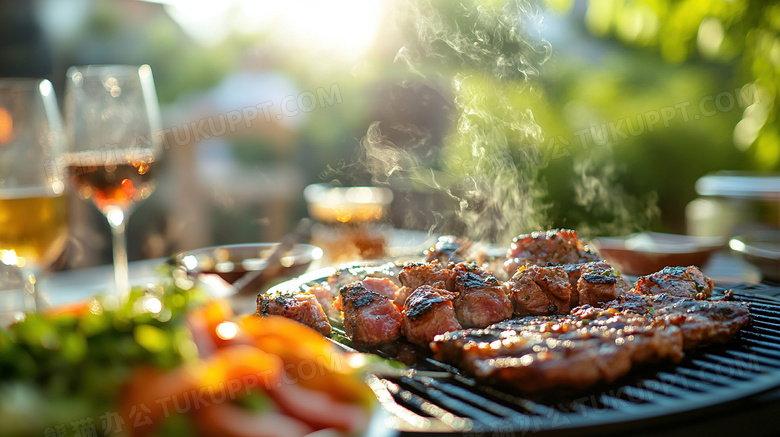 韩国美食韩式烤肉BBQ图片