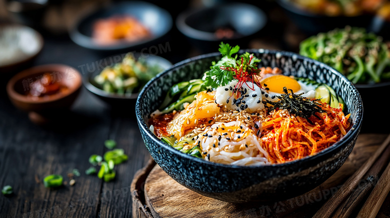 韩国美食石锅拌饭图片