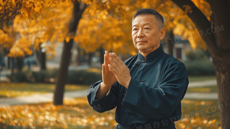 太极打太极在公园打太极图片