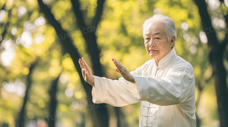 太极打太极在公园打太极图片