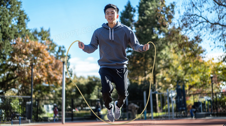 跳绳运动跳绳锻炼图片