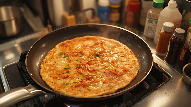 泡菜饼韩国美食图片