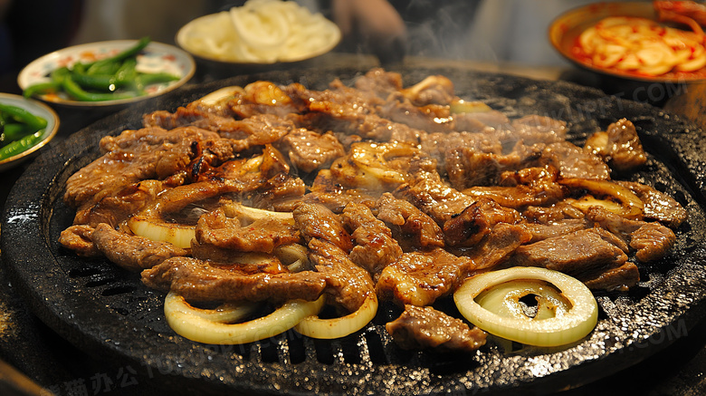 韩国烤肉韩国美食图片