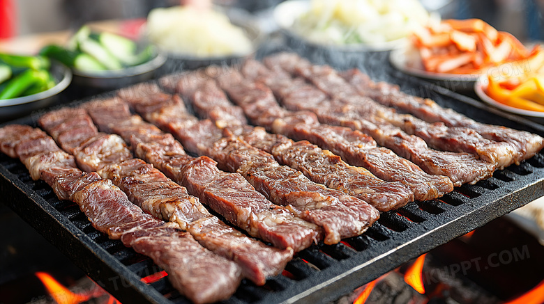 韩国烤肉韩国美食图片