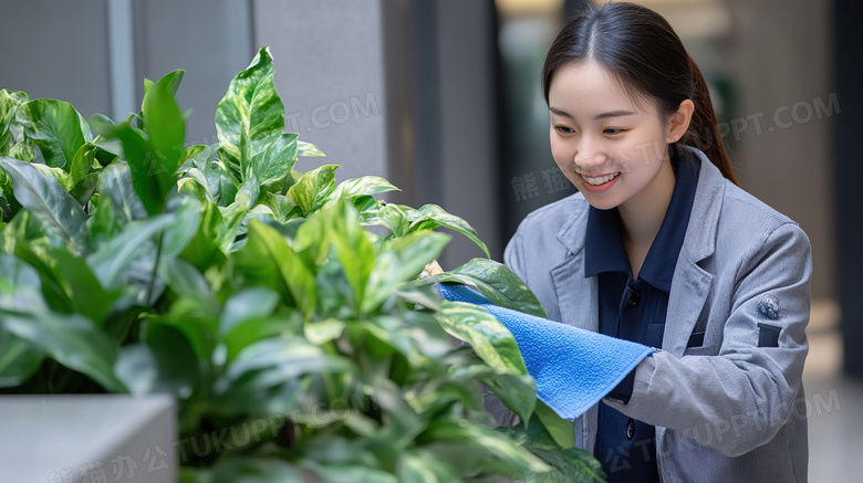 修剪植物清洁打扫卫生图片