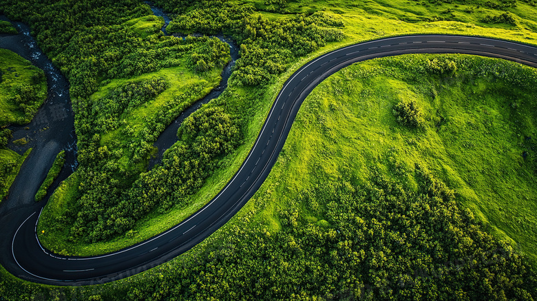 航拍盘山公路风景大自然图片