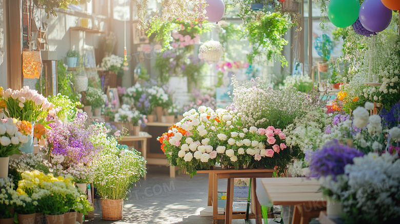 花店花朵浪漫文艺鲜花图片