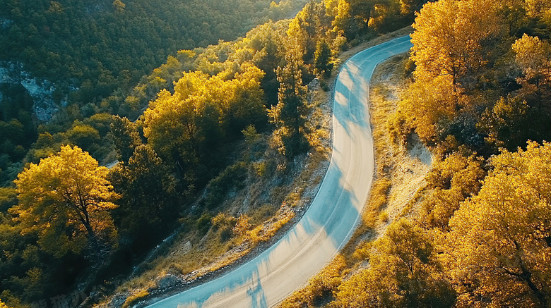 盘山公路俯视图图片