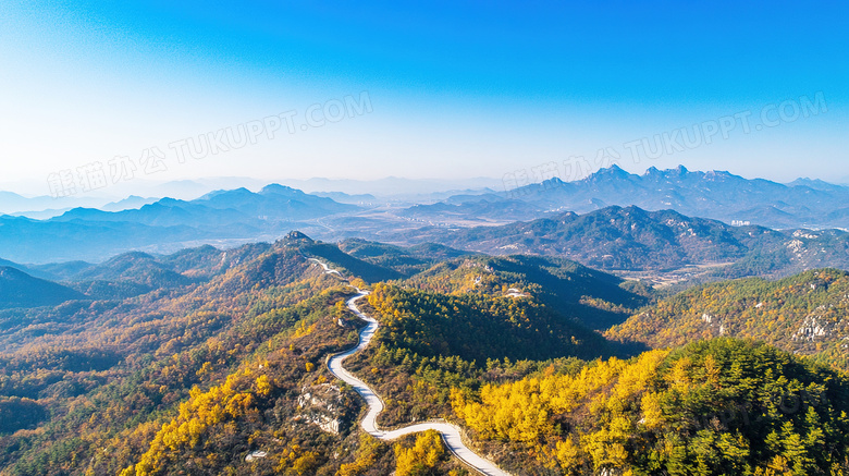 盘山公路山区公路弯曲公路图片