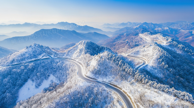 盘山公路山区公路弯曲公路图片