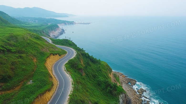 盘山公路山区公路弯曲公路图片