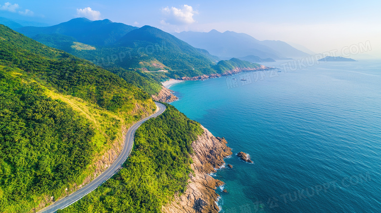 盘山公路山区公路弯曲公路图片