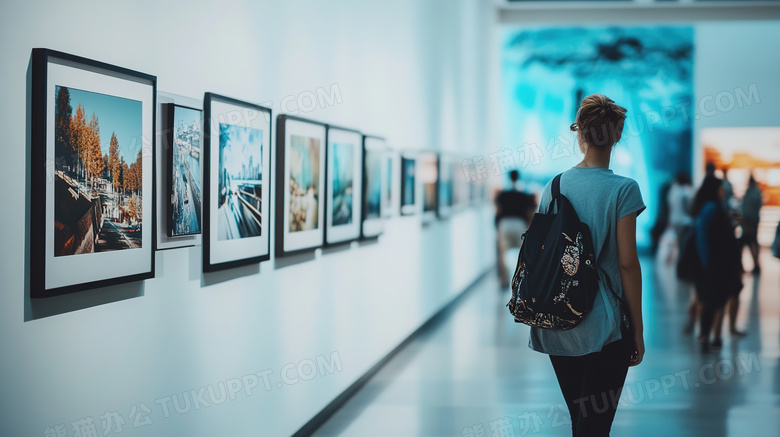 艺术展会摄影展厅图片