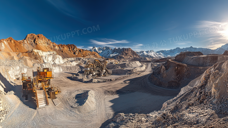 露天采矿场机械建筑图片