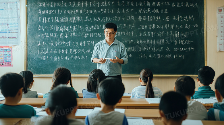 课堂上讲课的老师图片