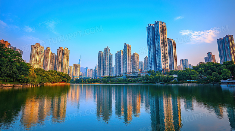 高层住宅楼外观场景图片