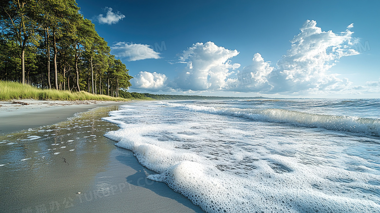 海边海浪风景图片