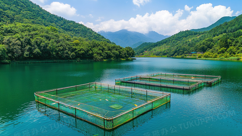 淡水养鱼养殖基地图片