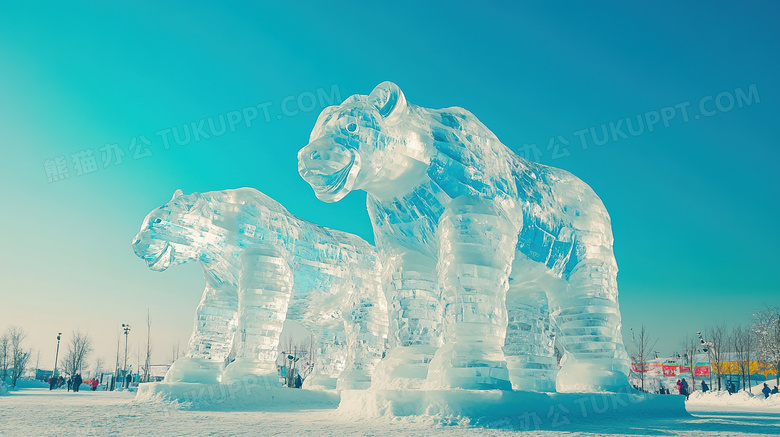 冬季旅游胜地哈尔滨冰雪大世界图片