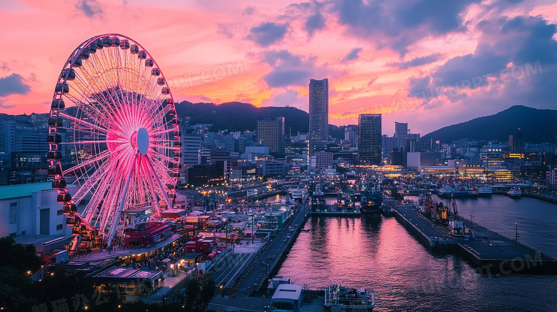 城市夜景风光图片