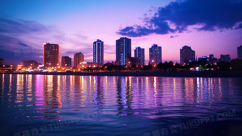 城市夜景城市景观夜晚城市景色城市灯火图片