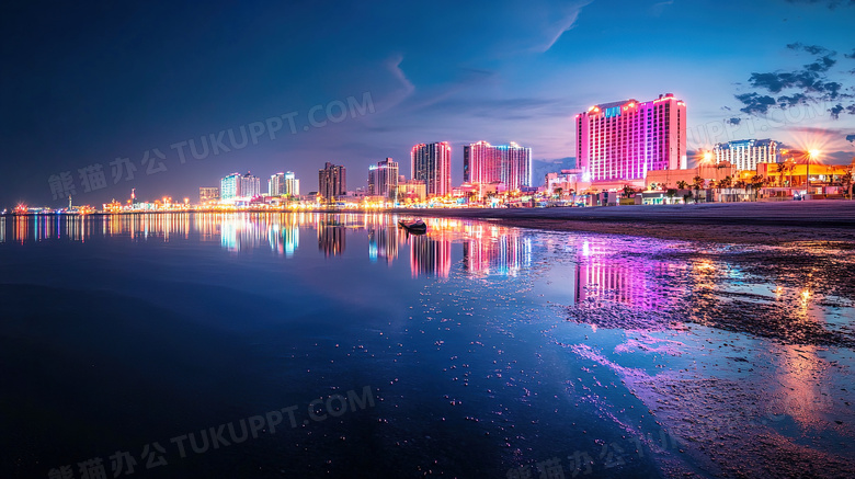 城市夜景城市景观夜晚城市景色城市灯火图片