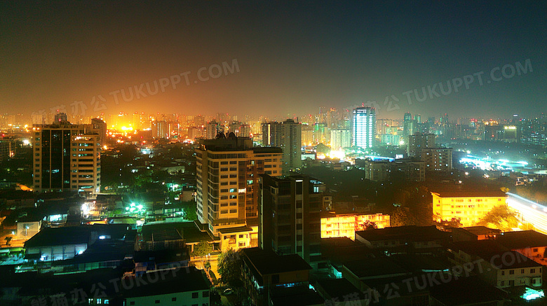 城市夜景城市景观夜晚城市景色城市灯火图片