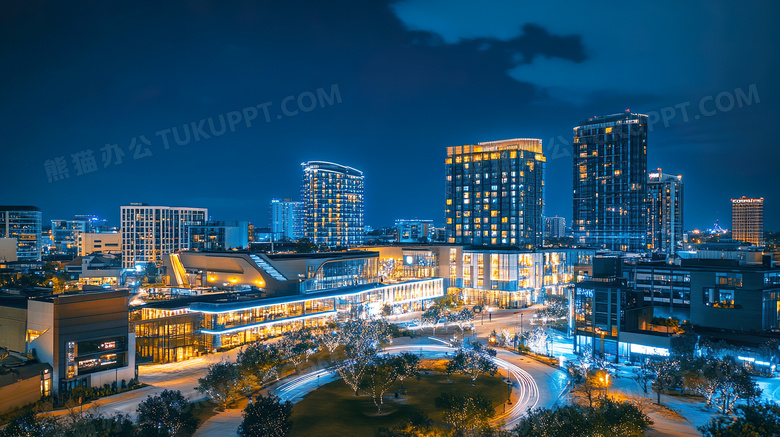 城市夜景城市景观夜晚城市景色城市灯火图片